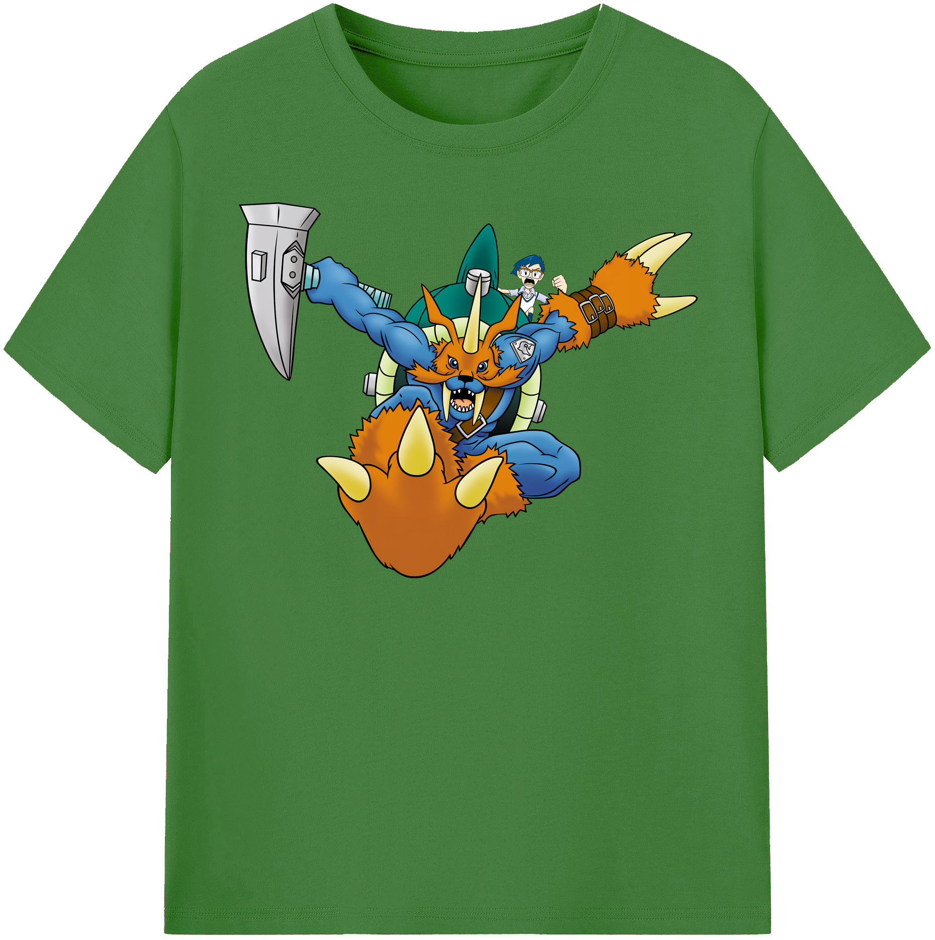 （画像用） Digimon デジタルモンスター/デジモン レディースカジュアルプリントTシャツ（綿100％）